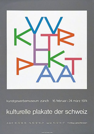 Bill Max - Kulturelle Plakate der Schweiz