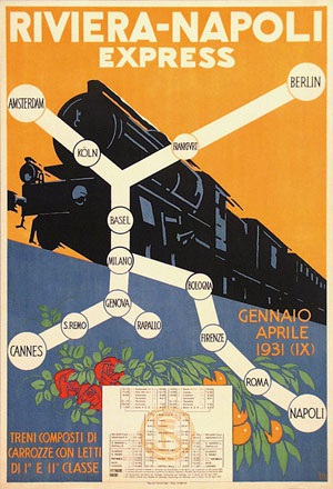 Monogramm D.V. - Riviera-Napoli Express