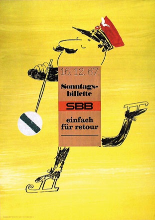 Perret Paul-André - SBB - Sonntagsbillette