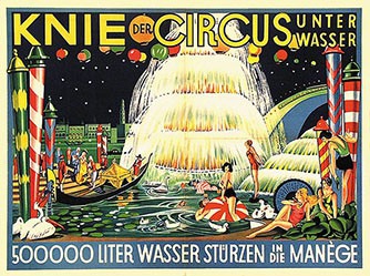Anonym - Knie der Circus unter Wasser