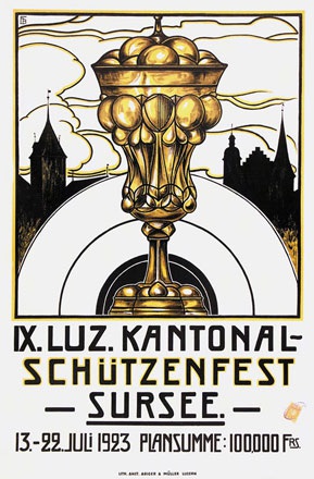 Monogramm F.B. - Schützenfest Sursee
