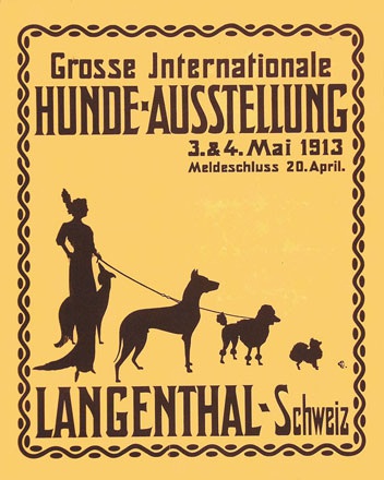 Monogramm C.E. - Hunde-Ausstellung Langenthal