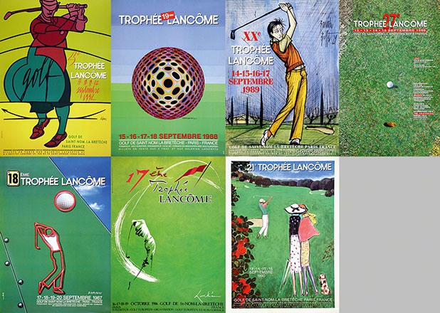 Diverse Gestalter - Konvolut Golf Plakate