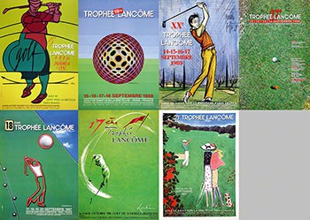 Diverse Gestalter - Konvolut Golf Plakate