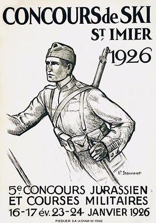 Jeanneret Ernest - Concours de Ski - St. Imier