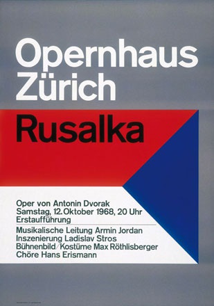 Müller-Brockmann Josef - Opernhaus Zürich