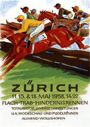 Laubi Hugo - Flach-Trab-Hindernisrennen Zürich