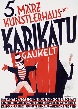 Gaudeck Franz - Künstlerhaus - Karikatu gaukelt