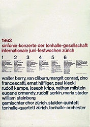 Müller-Brockmann Josef - Juni-Festwochen Zürich