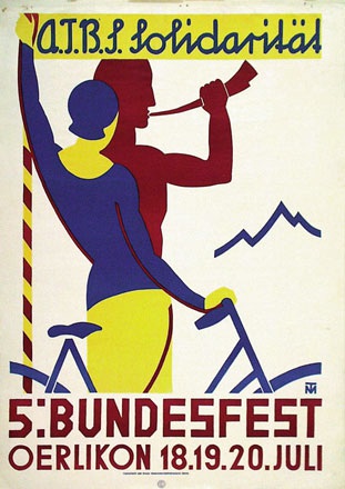 Monogramm M.T. - Bundesfest Oerlikon