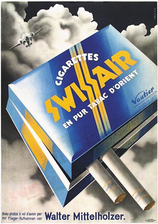 Trio Agencé - Swissair Cigarettes