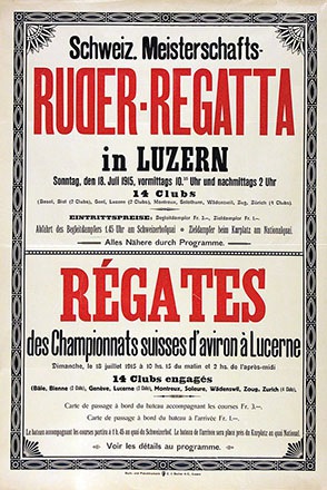 Anonym - Ruder-Regatta Luzern
