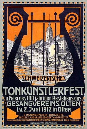 Monogramm E.M. - Schweizerisches Tonkünstlerfest 