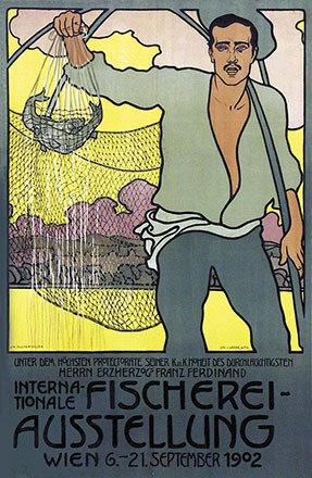 Auchentaller Josef Maria - Fischerei-Ausstellung Wien