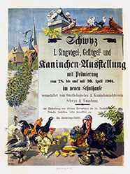 Monogramm F.S.W. - 1. Singvogel-, Geflügel und