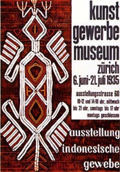 Baumberger Otto - Ausstellung indonesische gewebe