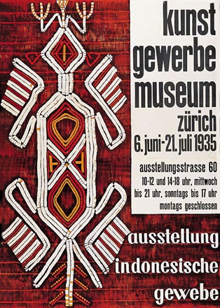 Baumberger Otto - Ausstellung indonesische gewebe